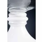 Vaso Interior Elegante em Vidro Branco e Transparente Fabricado na Itália - Allegra Viadurini