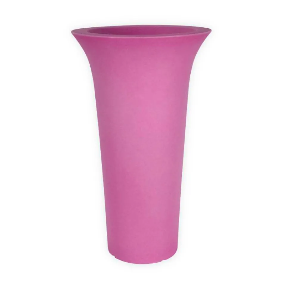 Plantador de jardim redondo em polietileno fabricado na Itália - Tremont Viadurini