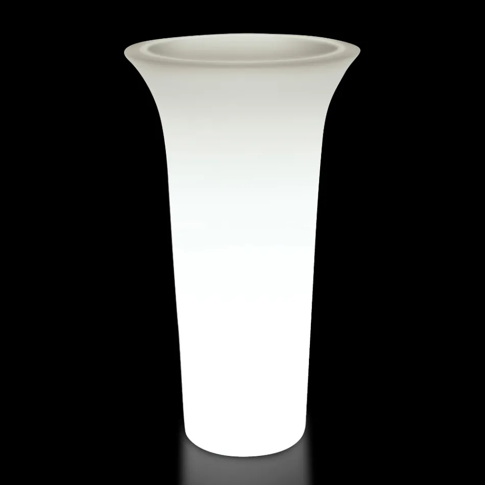 Plantador de jardim redondo em polietileno fabricado na Itália - Tremont Viadurini