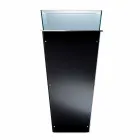 Vaso autônomo em vidro e painéis intercambiáveis 3 dimensões - Ghenna Viadurini