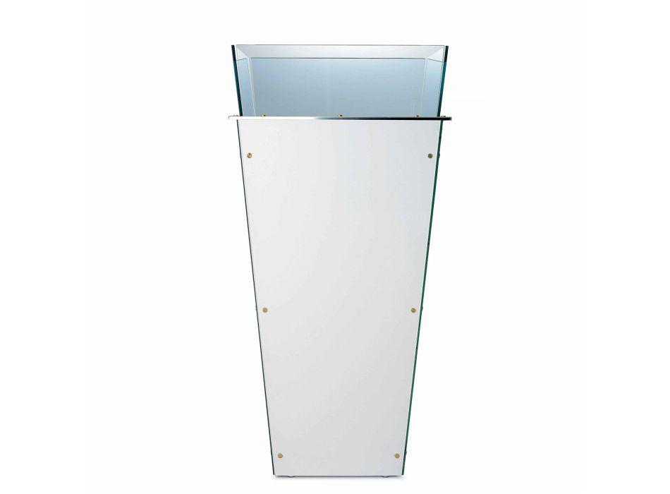 Vaso autônomo em vidro e painéis intercambiáveis 3 dimensões - Ghenna Viadurini