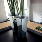 Vaso autônomo em vidro e painéis intercambiáveis 3 dimensões - Ghenna Viadurini