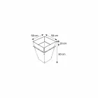 Vaso autônomo em vidro e painéis intercambiáveis 3 dimensões - Ghenna Viadurini