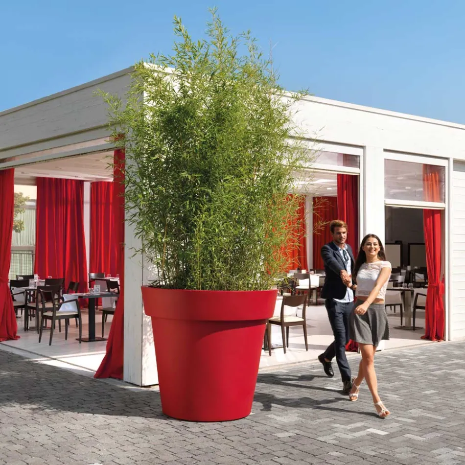 Vaso Externo Grande em Polietileno 4 Tamanhos Fabricado na Itália - Empório Viadurini