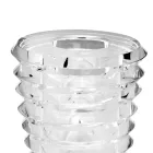 Vaso de Cristal Design Original com Anéis de Luxo Made in Italy - Mexto Viadurini