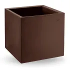 Vaso em Forma Cúbica de Polietileno Colorido Feito na Itália - Tonello Viadurini