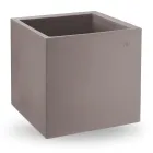 Vaso em Forma Cúbica de Polietileno Colorido Feito na Itália - Tonello Viadurini