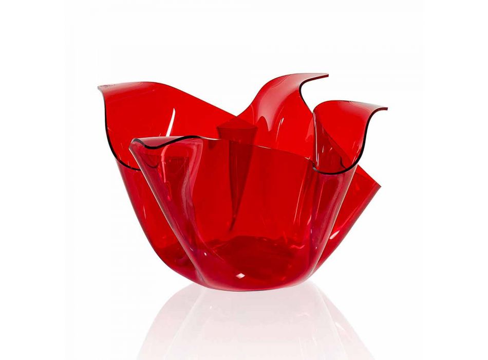 Vaso multiuso interno / externo Pina vermelho, design moderno feito Itália Viadurini