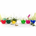 Vaso multiuso interior / exterior Pina verde, design moderno feito Itália Viadurini