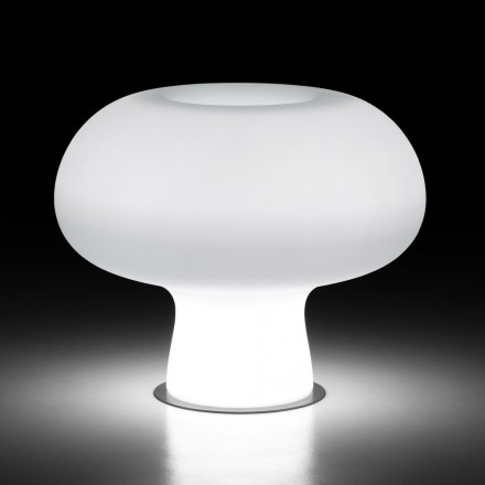 Vaso Luminoso Externo em Polietileno com Luz LED Fabricado na Itália - Boba Viadurini