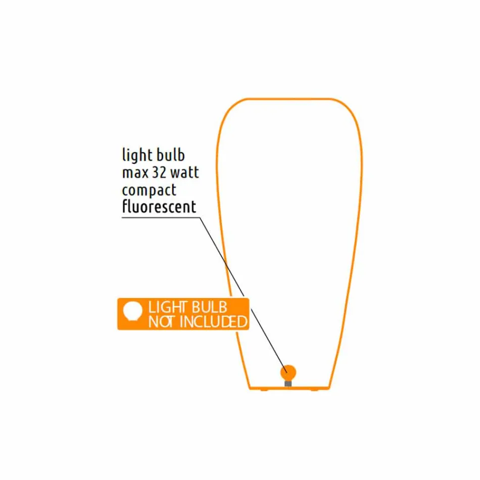 Vaso para exterior brilhante em polietileno de design moderno - Skin by Myyour Viadurini