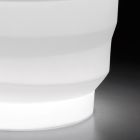 Vaso de jardim de polietileno brilhante com LED Made in Italy - Poldo Viadurini