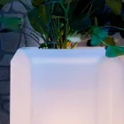 Vaso luminoso em plástico para exterior ou interior, 3 dimensões - Gem by Myyour Viadurini