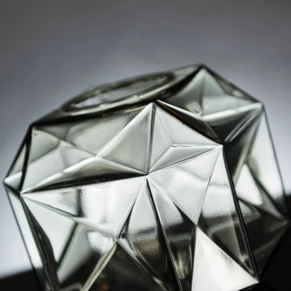 Vaso de vidro interno moderno feito à mão na Itália - Eagle Viadurini