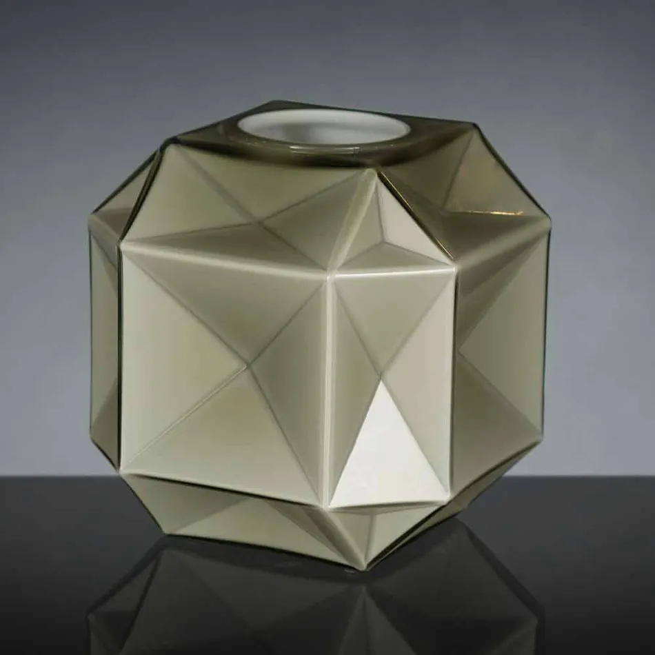 Vaso de vidro interno moderno feito à mão na Itália - Eagle Viadurini