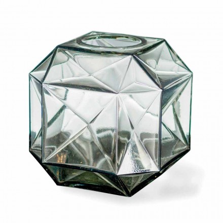 Vaso de vidro interno moderno feito à mão na Itália - Eagle Viadurini