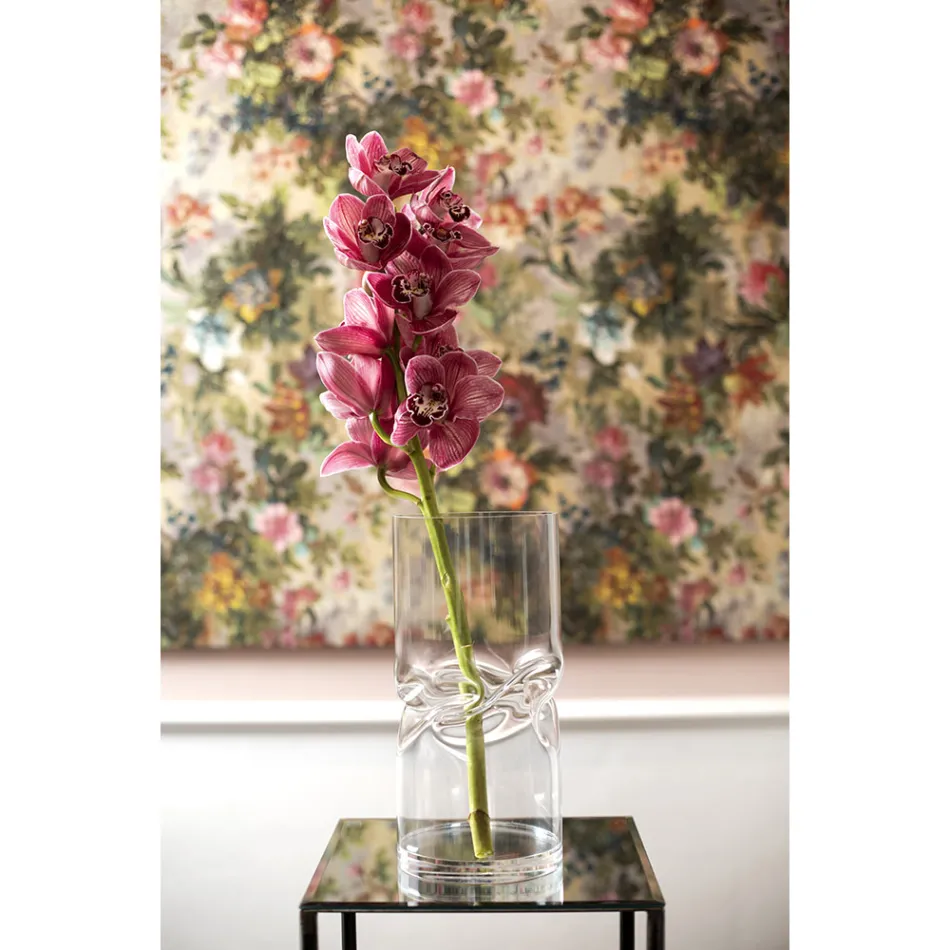 Vaso moderno de cristal acrílico trançado com vários acabamentos - cigarro Viadurini