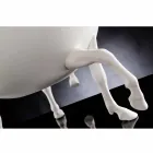 Vaso Ornamental Interior em Cerâmica Branca ou Ouro 24k Fabricado na Itália - Jacky Viadurini