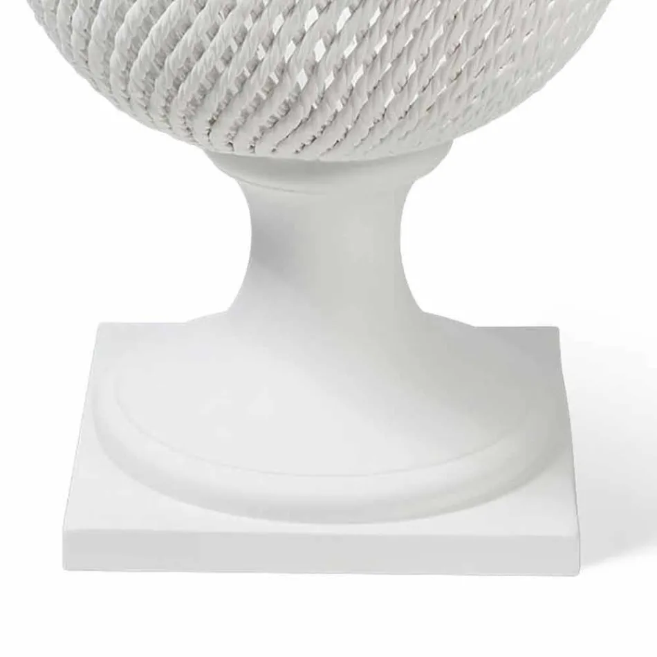 Vaso de cerâmica ornamentais para interior feito à mão na Itália - Napoleão Viadurini