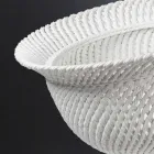 Vaso de cerâmica ornamentais para interior feito à mão na Itália - Napoleão Viadurini