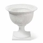 Vaso de cerâmica ornamentais para interior feito à mão na Itália - Napoleão Viadurini