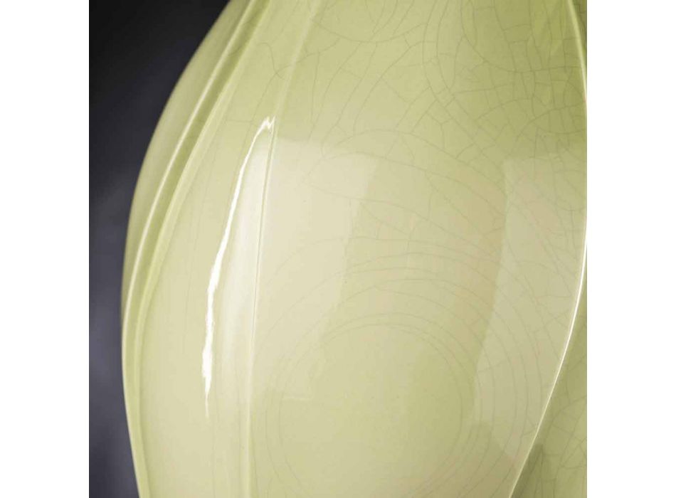 Vaso Ornamental Moderno em Cerâmica Colorida Feito à Mão na Itália - Onyx Viadurini