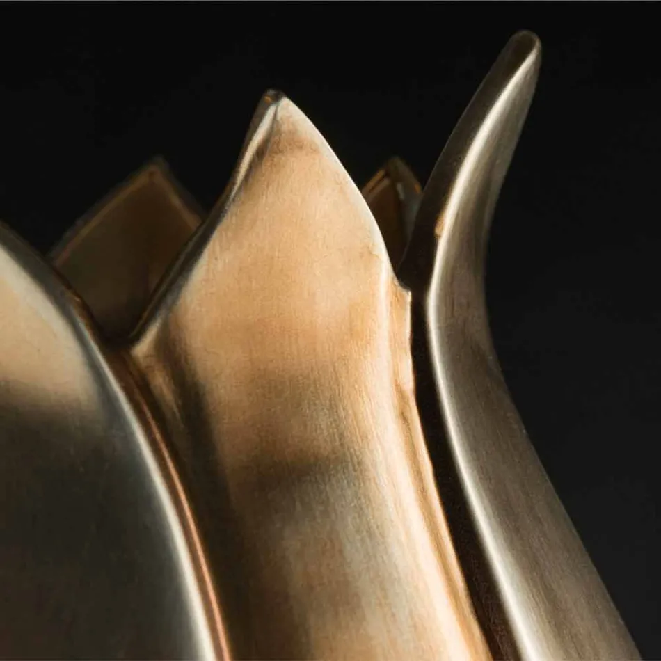 Vaso Ornamental Moderno em Cerâmica Colorida Feito à Mão na Itália - Onyx Viadurini