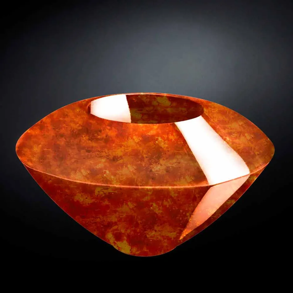 Vaso Ornamental Moderno em Polietileno Colorido Fabricado na Itália - Madeira Viadurini