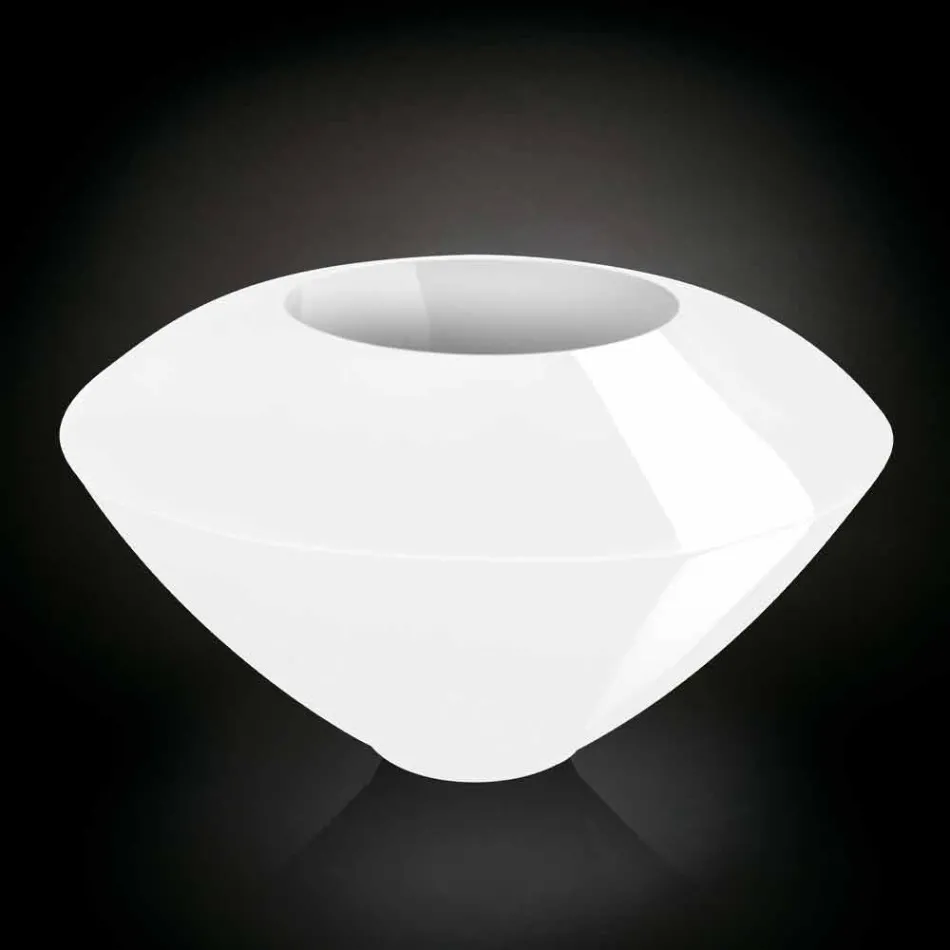 Vaso Ornamental Moderno em Polietileno Colorido Fabricado na Itália - Madeira Viadurini