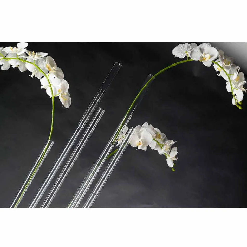 Vaso interno de acrílico transparente feito na Itália - Fortunato Viadurini