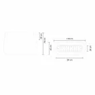 Vaso interno ou externo de design branco em três tamanhos, 2 peças - Pandora por Myyour Viadurini