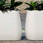 Vaso interno ou externo de design branco em três tamanhos, 2 peças - Pandora por Myyour Viadurini