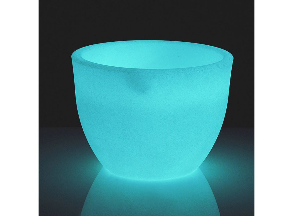 Vaso fluorescente para interior ou exterior 3 dimensões fabricado na Itália - Fluos Viadurini