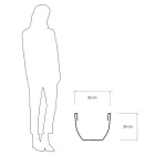 Vaso fluorescente para interior ou exterior 3 dimensões fabricado na Itália - Fluos Viadurini