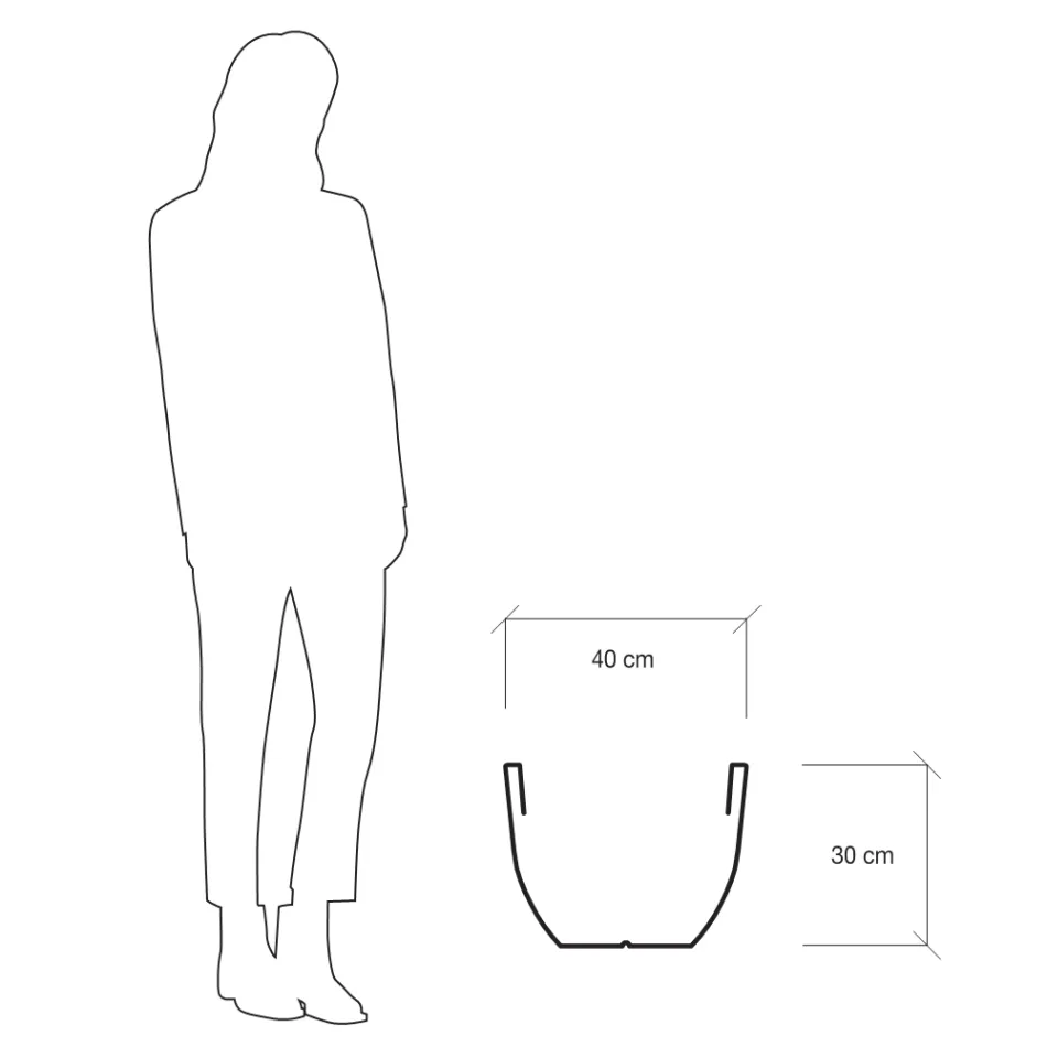 Vaso fluorescente para interior ou exterior 3 dimensões fabricado na Itália - Fluos Viadurini