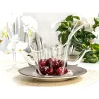 Vaso drapeado de acrílico colorido reciclável 2 peças 2 tamanhos - Gabria Viadurini