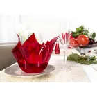 Vaso drapeado de acrílico colorido reciclável 2 peças 2 tamanhos - Gabria Viadurini