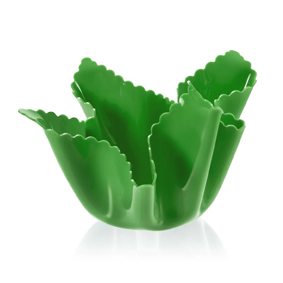 Vaso drapeado de acrílico colorido reciclável 2 peças 2 tamanhos - Gabria Viadurini