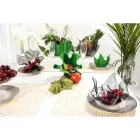 Vaso drapeado de acrílico colorido reciclável 2 peças 2 tamanhos - Gabria Viadurini