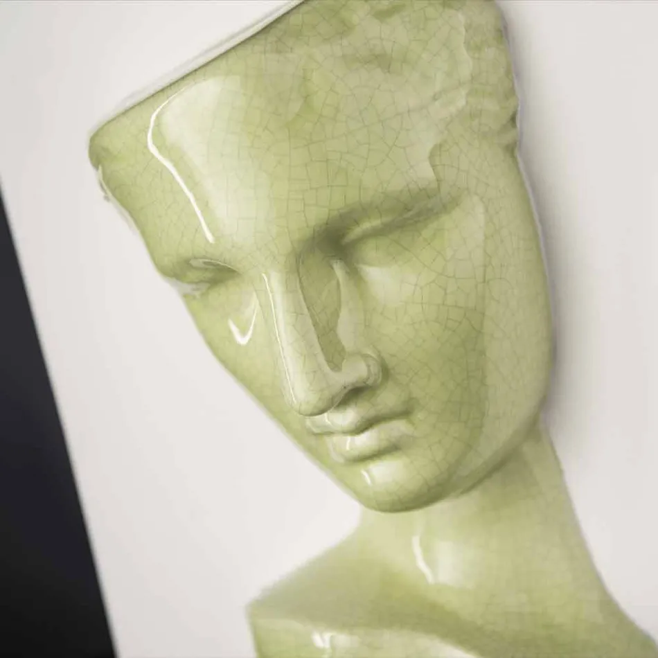 Vaso Retangular Moderno em Cerâmica Colorida Feito à Mão na Itália - Lucas Viadurini