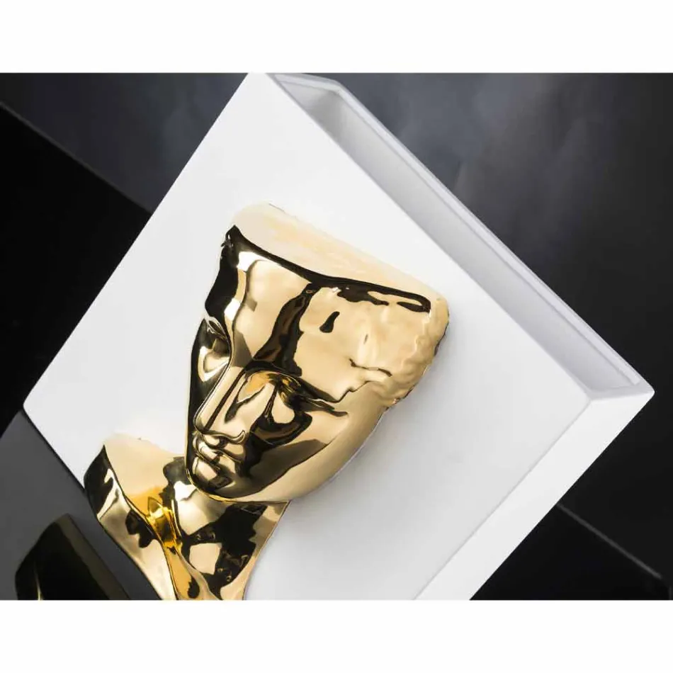 Vaso Retangular Moderno em Cerâmica Colorida Feito à Mão na Itália - Lucas Viadurini