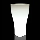 Vaso de jardim redondo colorido em polietileno feito na Itália - Tremont Viadurini