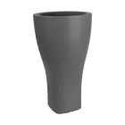 Vaso de jardim redondo colorido em polietileno feito na Itália - Tremont Viadurini