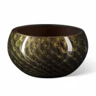 Vaso redondo para interior em vidro Murano colorido feito na Itália - Asper Viadurini