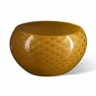 Vaso redondo para interior em vidro Murano colorido feito na Itália - Asper Viadurini