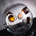 Vaso redondo interno em vidro soprado de Murano feito na Itália - Kimo Viadurini