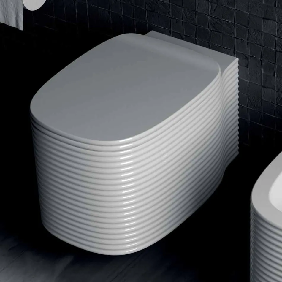 Vaso de cerâmica suspensa de design moderno feito na Itália, Hamlet Viadurini