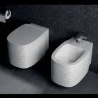 Vaso de cerâmica suspensa de design moderno feito na Itália, Hamlet Viadurini