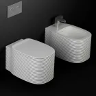 Vaso de cerâmica suspensa de design moderno feito na Itália, Hamlet Viadurini