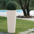 Vaso redondo de jardim colorido Fluo com luz feito na Itália - Avanas Viadurini
